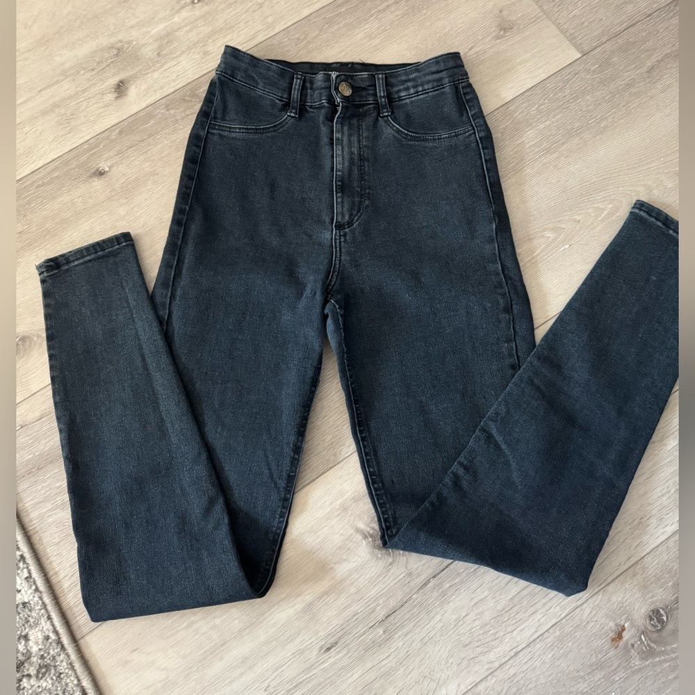 Zara High Rise Black Women's Jeans (4)